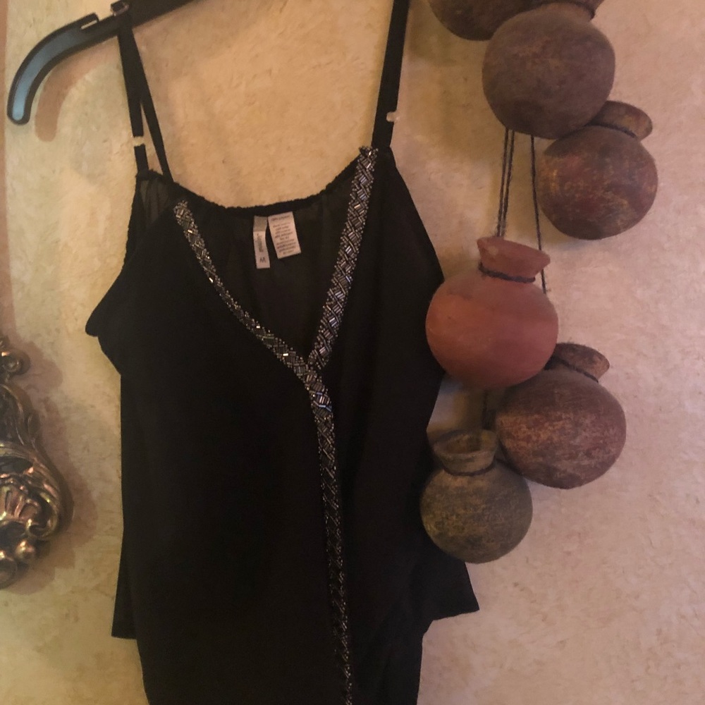 Black tank top